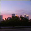 roadrunnertwice: MPLS, MN skyline at sundown.  (Minneapolis - Sunset in the city)