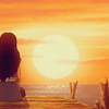 usedwatergun: (K » Sitting; Sunset)
