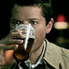 alchemise: Castiel drinking beer (SPN: BEER)