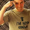 mab_browne: Rodney McKay in a 'I'm with Genius" t-shirt (SGA McKay)