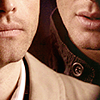 gblvr: close crop of Dean and Castiel's mouths (SPN -- Cas/Dean mouths)