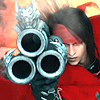 megpie71: Vincent Valentine pointing Cerberus toward the camera (Bang)