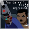 bluefall: Amanda Waller looking badass and displeased. (the Wall is not impressed.)