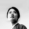 amihan: black and white image of im jeung eun as heo yoon yi in 'joseon x-files', dressed in hanbok, looking at her left ([joseon x-files] yoon-yi (bw))