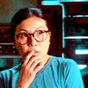 kyriacarlisle: miko from sga, looking worried, with her finger against her lips (Miko)