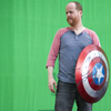 onthehill: Joss Whedon holding Cap America's shield (joss)