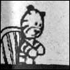 nonethefewer: Hobbes reverts to stuffed form once Calvin takes Ritalin -- the picture is of Hobbes in stuffed form. (dull)