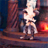 fallen_stage: Kuja in the Desert Palace with one arm crossed, the other up to his face (But being seasoned)