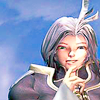fallen_stage: Kuja smiling in wicked delight, a finger pressed to his lips (Which make such wanton)