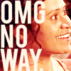 avendya: Gwen, captioned "OMG NO WAY" (Merlin - omg no way)