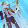 sageninja: Sheik holding his lyre (sheik the lyre master)