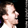pensnest: Brian in profile, text: make a joyful noise (Brian joyful noise)
