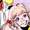 disintegrator: Katie as Energizer grinning (Energizer | Aside)