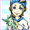 jitusk: Smiling child Johnny Joestar with his stand Tusk, from Steel Ball Run. (Smile)