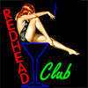 auburn: Neon sign nwith leggy redhead (Redhead Club)
