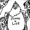 hector_rashbaum: santa claus wearing a jonas brothers shirt (christmas)