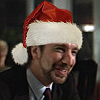 scaramouche: Hans Gruber from Die Hard wearing a Santa hat (hans gruber xmas)