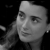 ziver: made by me (Ziva; b&w smile)