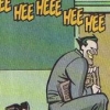 carnivorousgiraffe: DCAU Joker skipping with Hee Hee repeating above his head. (Heeheeheehee)