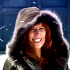 secondsilk: Donna Nobel, in her snow jacket, grinning (Donna)
