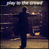 highlander_ii: Rupert Angier with arms extended, text &#39;Play to the crowd&#39; ([Angier] play to the crowd)