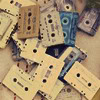 ext_81845: a pile of audio cassette tapes (musics)