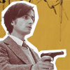 ext_81845: image of the actor jean-pierre léaud holding a handgun (fuck you)