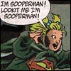 liviapenn: baby steph brown in a superman t-shirt yelling "I'm superman! Lookit me I'm superman!" (dc: steph's a fangirl)