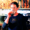 manofiron: (having a drink)