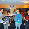azurejay: All four members of Fall Out Boy in 2009. Joe is handing something to Andy. (it'll last longer.)