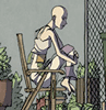 shippen_stand: arkady, bald girl beautiful and contemplative, months after the apocalypse (arkady)