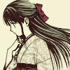 lifeisbrief: Takiko in a thoughtful pose (/ So statuesque a silhouette)