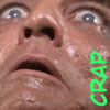 silverr: closeup of frightened face with the word CRAP (_ohshit)