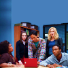 ext_407072: screengrab of Shirley, Annie, Abed, Britta, and Troy from the tv show Community gathered around to look at a red laptop (Default)