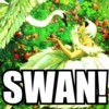 ext_6373: A swan and a ballerina from an old children's book about ballet, captioned SWAN! (Default)