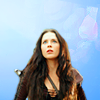 ninamazing: Ninja!Kahlan from Legend of the Seeker, over a sky blue background. (ninja kahlan)
