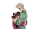 chagrined: DC comics: Bart Allen hugging Max Mercury (bart max)