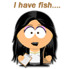 scribblesinink: Mimi in South Park style with quote I have fish (jericho park mimi fish)