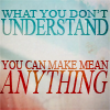 harbek: Chuck Palahniuk: "What you don't understand, you can make mean anything" (Mean anything)