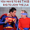 sarno001: "You have to be THIS big to join the JLA." (herodickery)