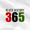 the_future_modernes: text icon black history 365,  black green and red letters against white background (black history month 2)
