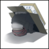 ambersweet: Squall hides in a box. (Squall in a box)