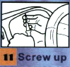 metahacker: An instruction manual, showing step 11: screw upward into a glove compartment. (screw up)