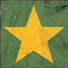 maewyn: a bright yellow star on a drab green background (yellow star)