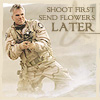 paian: Jack firing a weapon, caption 'shoot first,, send flowers later' (jack flowers by coloneljack)
