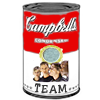 paian: Campbell&#39;s soup can with the word &#39;team&#39; for the flavor (team soup by hsapiens)