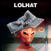 paian: Thor wearing a funny hat, caption 'LOLHAT' (lolhat by winterfish)
