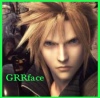 althea_valara: Icon of Cloud from Final Fantasy 7, captioned "GRR face". (Cloud)
