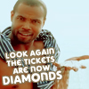 instantramen: Old Spice Guy holding diamonds (the tickets are now diamonds)