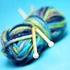 pennyplainknits: image of blue yarn (blue yarn)